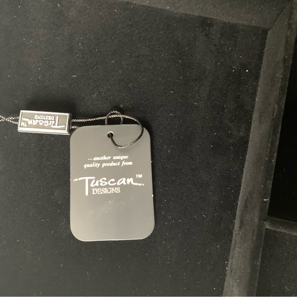 Black croc leather jewelry accessories box rectangular leather box with lid - Picture 7 of 7